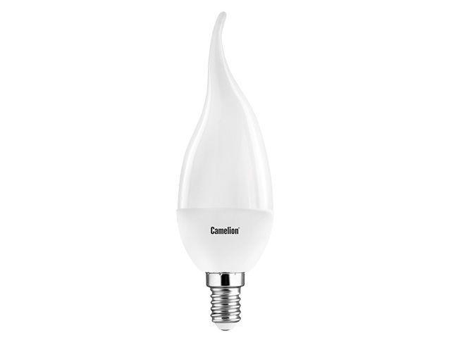 Лампа светодиодная LED5-CW35/830/E14 5Вт свеча на ветру 3000К тепл. бел. E14 390лм 220-240В Camelion 12033