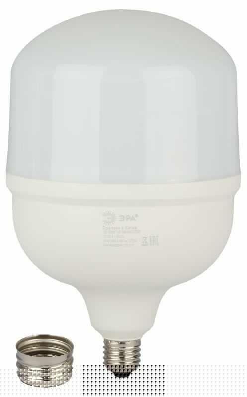 Лампа светодиодная высокомощная STD LED POWER T160-100W-6500-E27/E40 100Вт T160 колокол 6500К нейтр. бел. E27/E40 (переходник в компл.) 8000лм Эра Б0032090