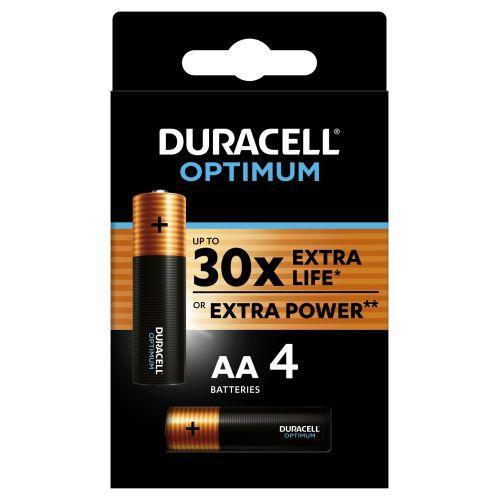 Элемент питания алкалиновый AA/LR6 1.5В LR6-4BL Optimum 5014061 (блист.4шт) Duracell Б0056020