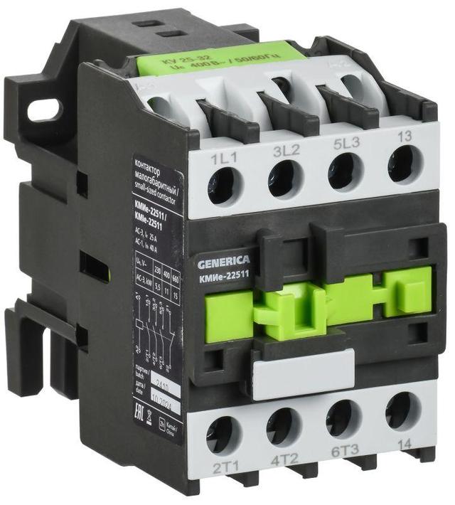 Контактор КМИе-22511 25А 400В/АС3 1НЗ IEK KKME21-025-400-01