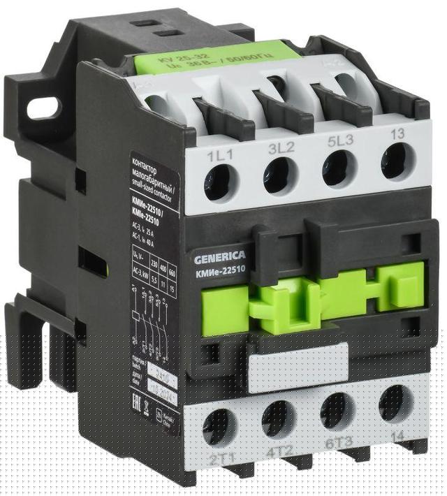Контактор КМИе-22510 25А 400В/АС3 1НО IEK KKME21-025-400-10