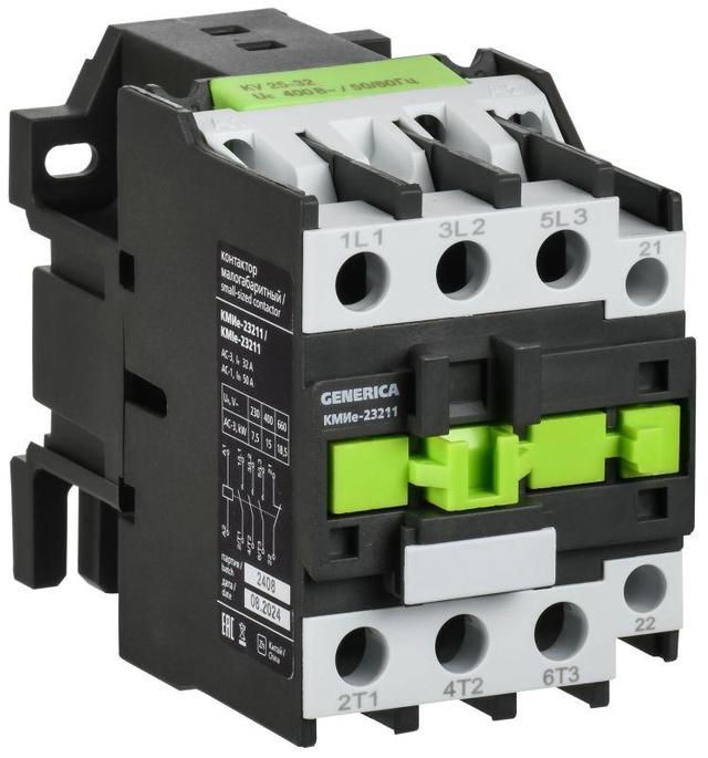 Контактор КМИе-23211 32А 110В/АС3 1НЗ IEK KKME21-032-110-01