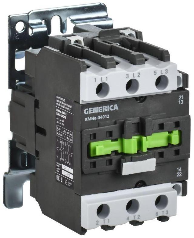 Контактор КМИе-34012 40А 400В/АС3 1НО; 1НЗ IEK KKME31-040-400-11