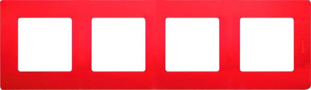 Рамка 4-м Etika красн. Leg 672534