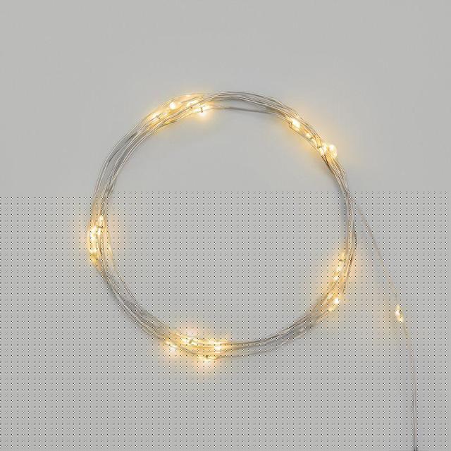 Гирлянда светодиодная "Роса" 2м 20LED тепл. бел. 2Вт 4.5В IP20 провод прозр. Neon-Night 303-006