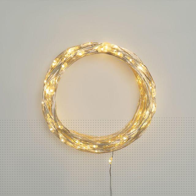 Гирлянда светодиодная "Роса" 30м 300LED тепл. бел. 3.6Вт IP44 с трансф. Neon-Night 303-216