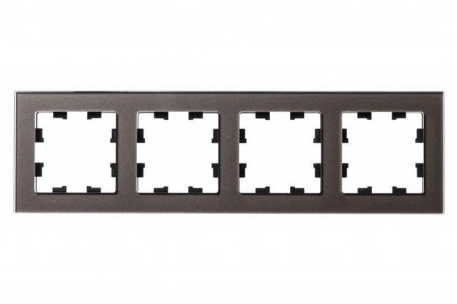 Рамка 4-м AtlasDesign Nature стекло мокко SE ATN320604