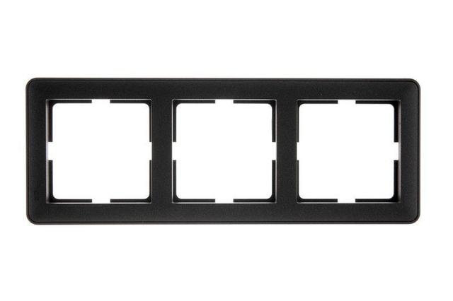 Рамка 3-м W59 черн. бархат SE KD-3-68 (КД-3-68)