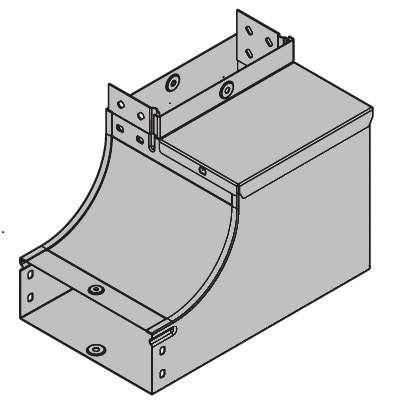 Угол для лотка вертикальный внутренний левый 90град. 100х100 CSSS 90 DKC 37072
