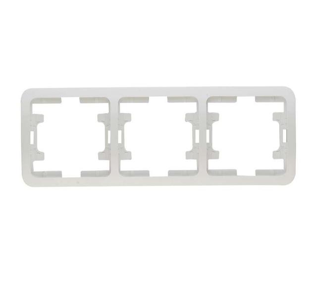 Рамка 3-м Mimoza горизонт. бел. Makel 22013