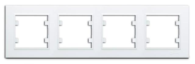 Рамка 4-м Karea горизонт. бел. Makel 56001704